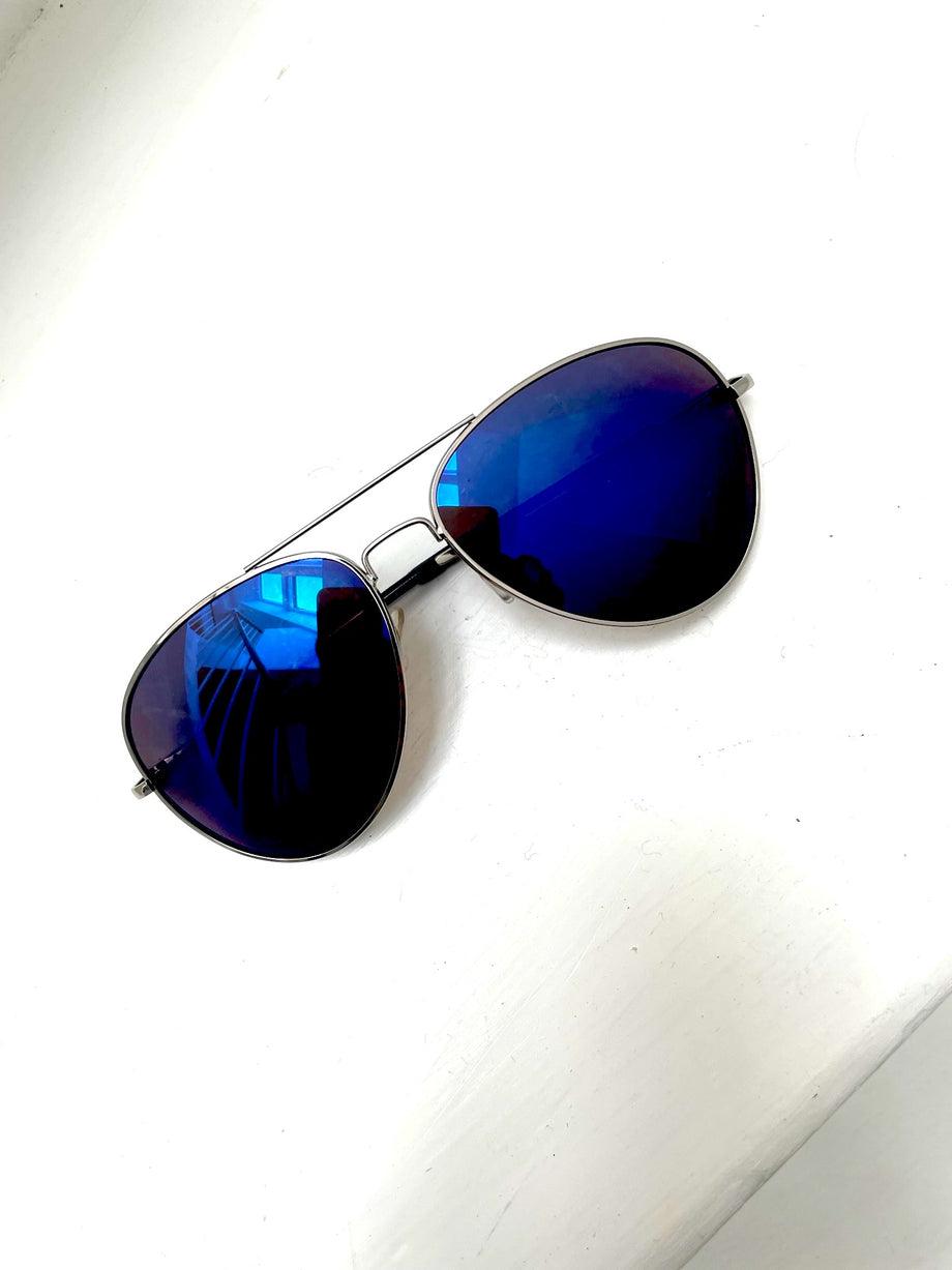 kaste støv i øjnene plast Resten Prestige solbriller med blå spejleffekt – Fashionistas