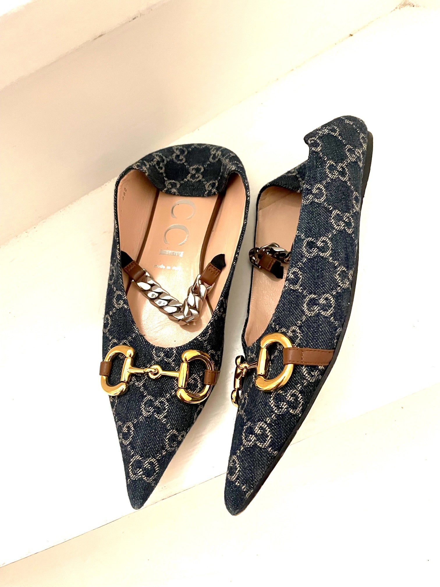 øretelefon gas Klassifikation Gucci GG Horsebit ballerina shoes – Fashionistas