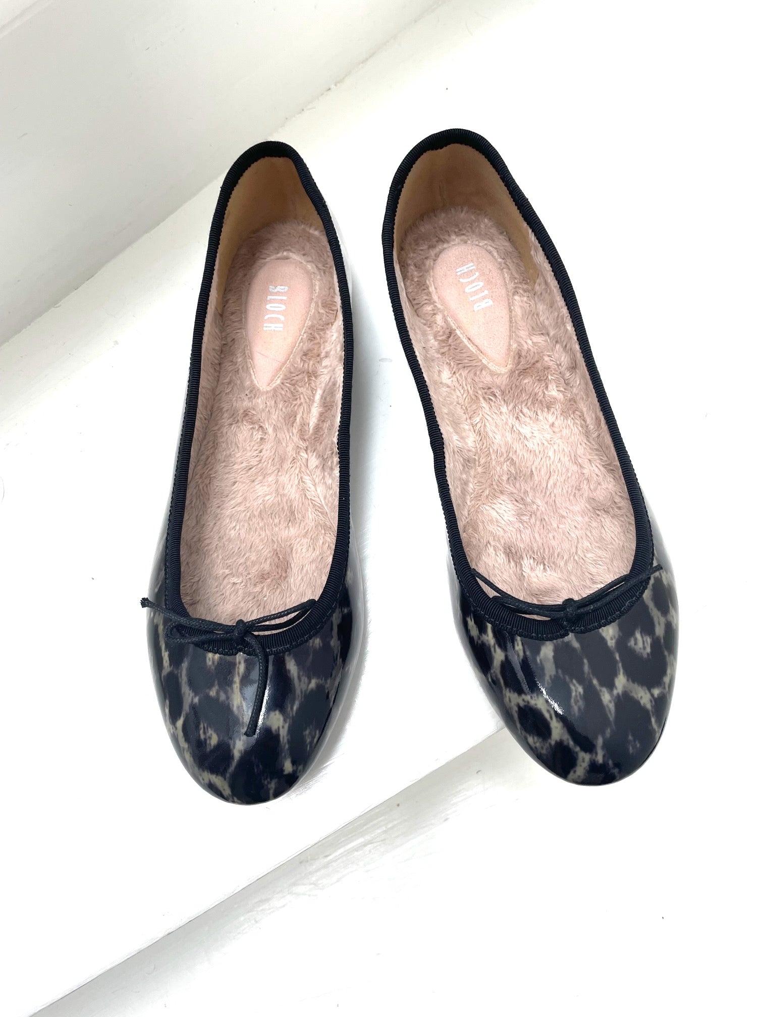 Bloch ballerina sko i leopard (gummi)